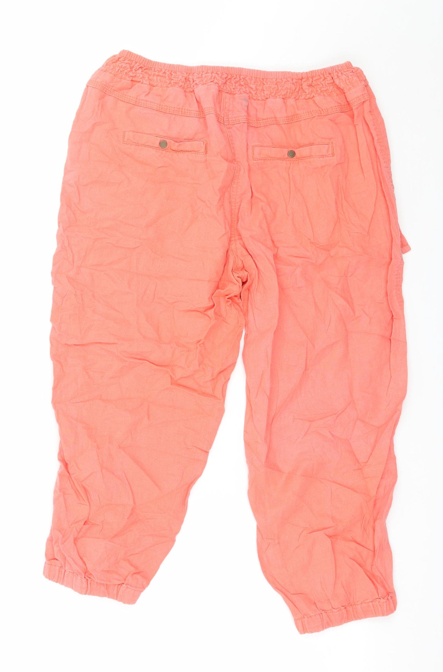 George Womens Pink   Cropped Trousers Size 10 L20 in