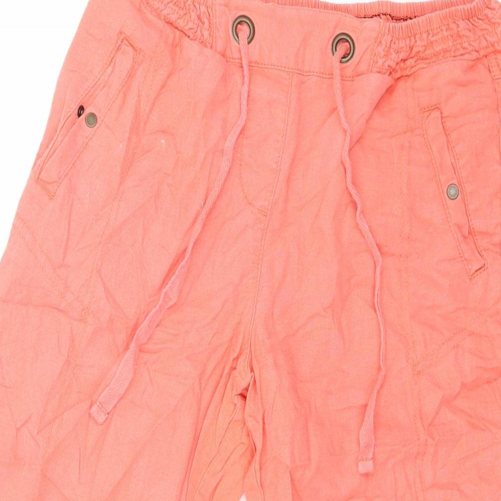 George Womens Pink   Cropped Trousers Size 10 L20 in