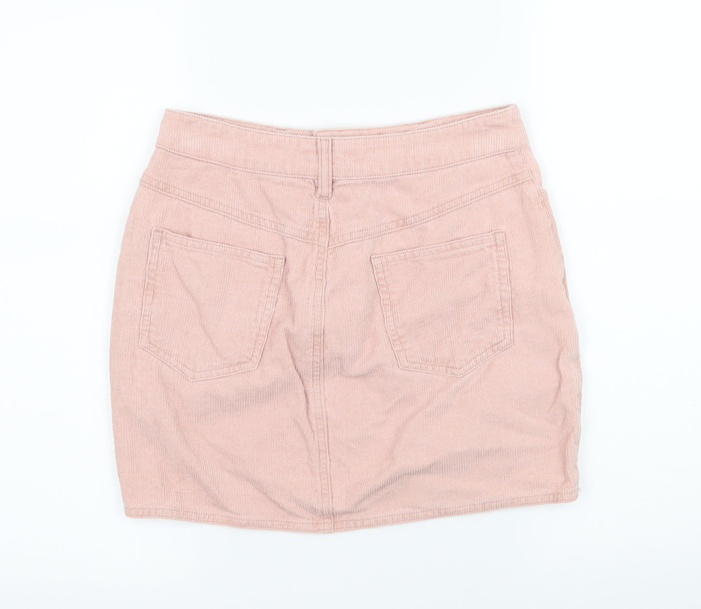 Mistress Rocks Womens Pink  Corduroy A-Line Skirt Size S