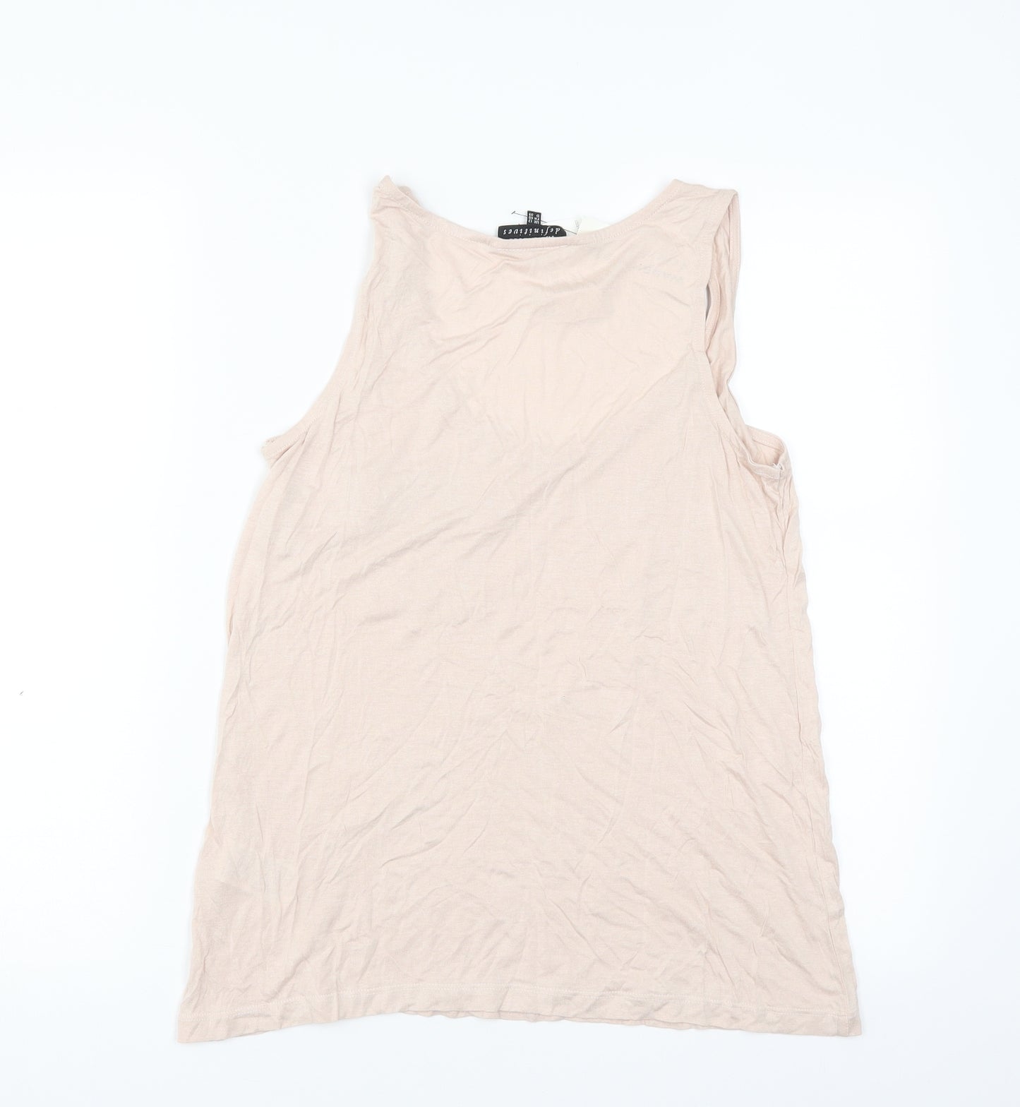 Warehouse Womens Pink   Basic T-Shirt Size 12  - vest top