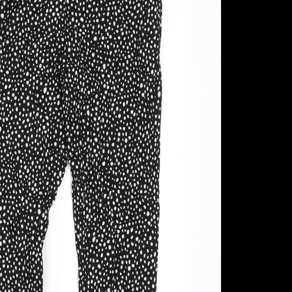 NEXT` Girls Black Polka Dot  Dress Pants Trousers Size 7 Years