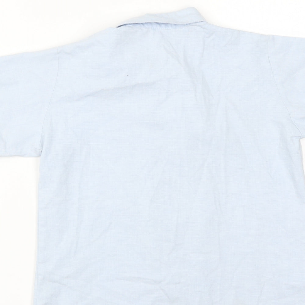 Preworn Boys Blue   Basic Button-Up Size 8 Years
