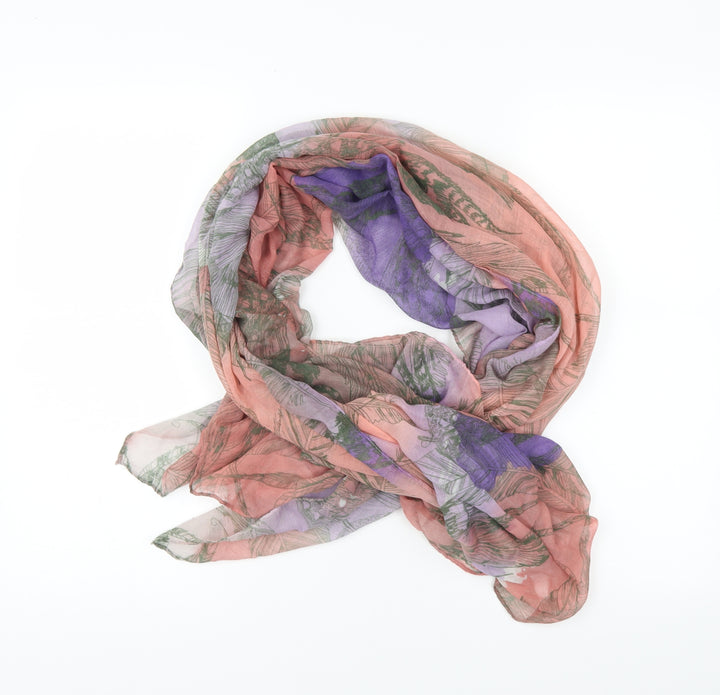 Preworn Womens Multicoloured Floral Scarf