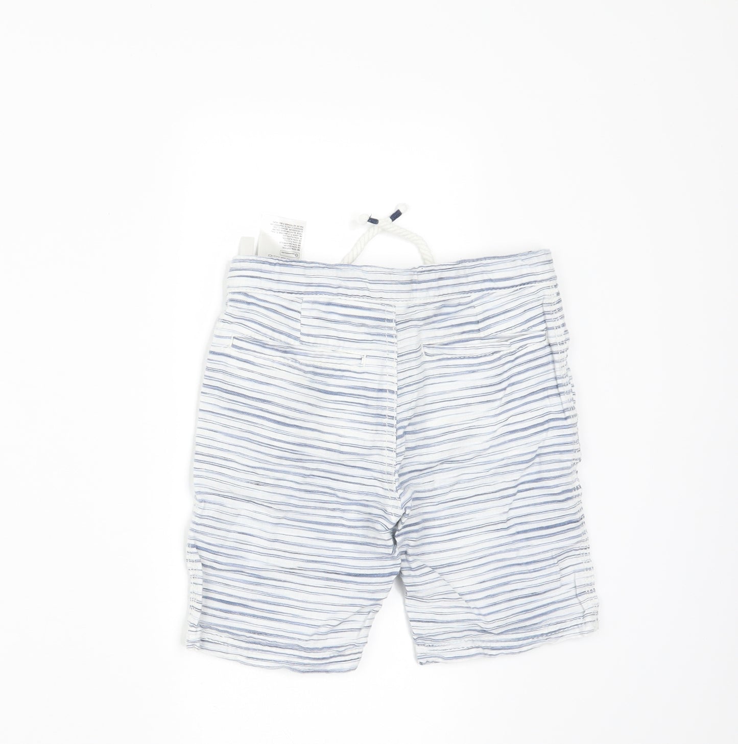 H&M Boys White Striped  Bermuda Shorts Size 5-6 Years