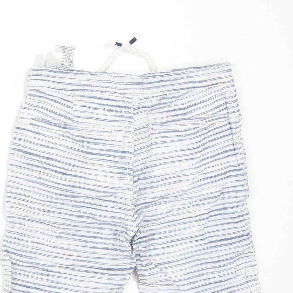 H&M Boys White Striped  Bermuda Shorts Size 5-6 Years