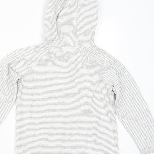 TU Boys Grey Striped  Pullover Hoodie Size 4-5 Years