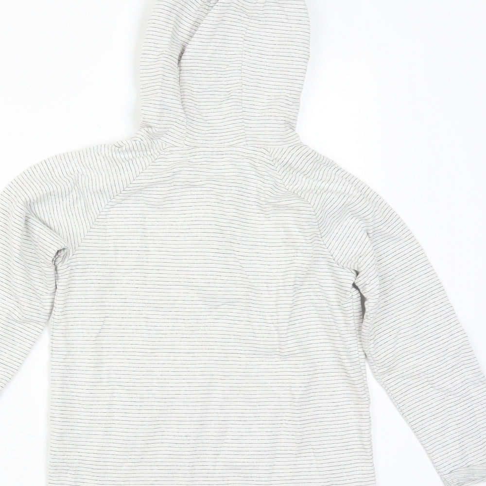 TU Boys Grey Striped  Pullover Hoodie Size 4-5 Years