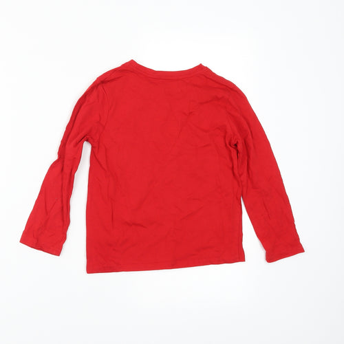 Primark Boys Red   Basic T-Shirt Size 5-6 Years  - future legend