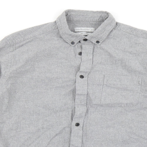 Cedar Wood State Mens Grey    Button-Up Size L