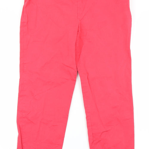 Hobbs Womens Pink   Capri Trousers Size 12 L23 in