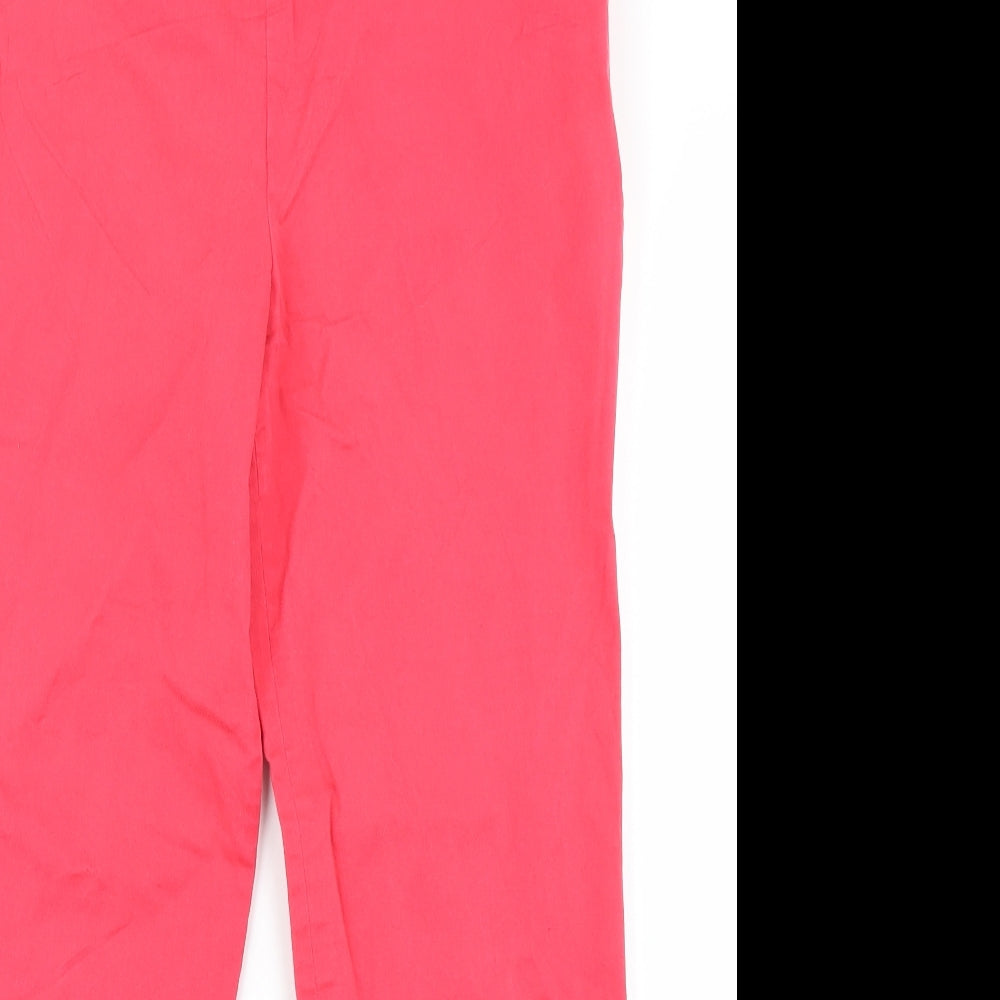 Hobbs Womens Pink   Capri Trousers Size 12 L23 in