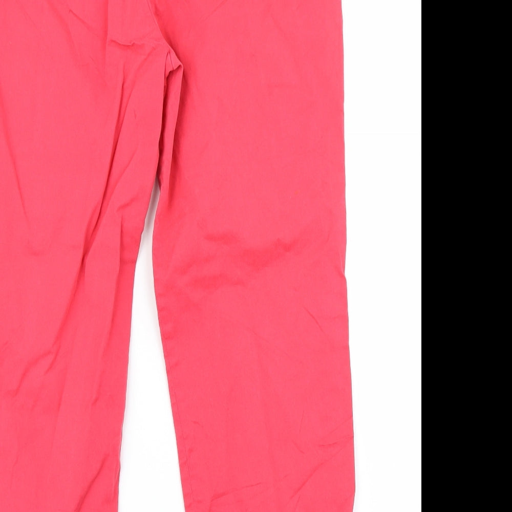 Hobbs Womens Pink   Capri Trousers Size 12 L23 in