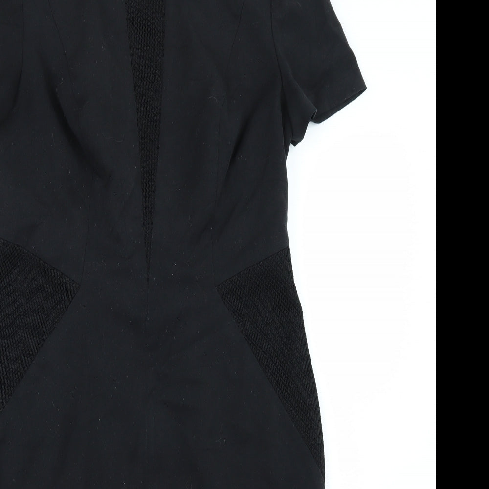 M&S Womens Black   Pencil Dress  Size 12