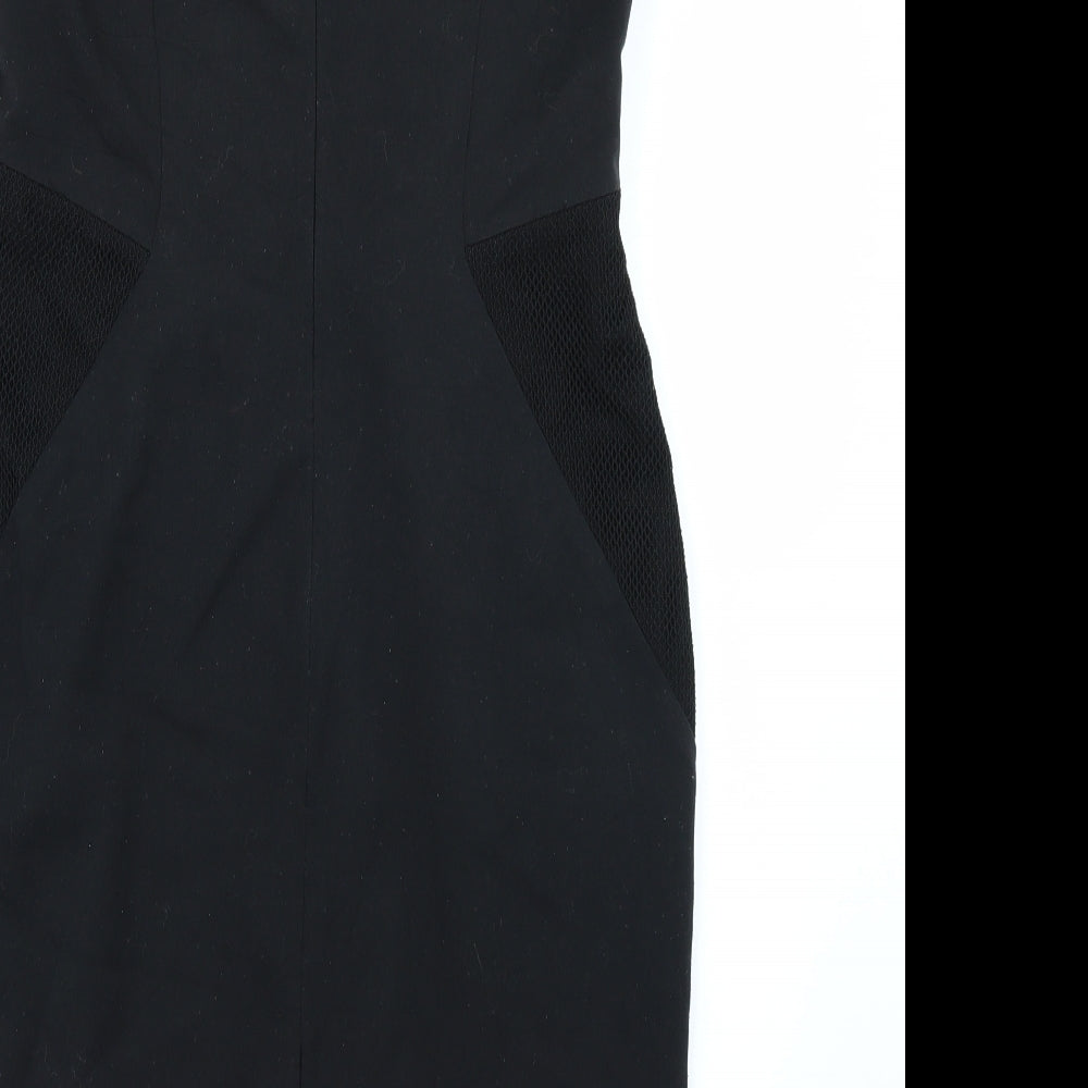 M&S Womens Black   Pencil Dress  Size 12