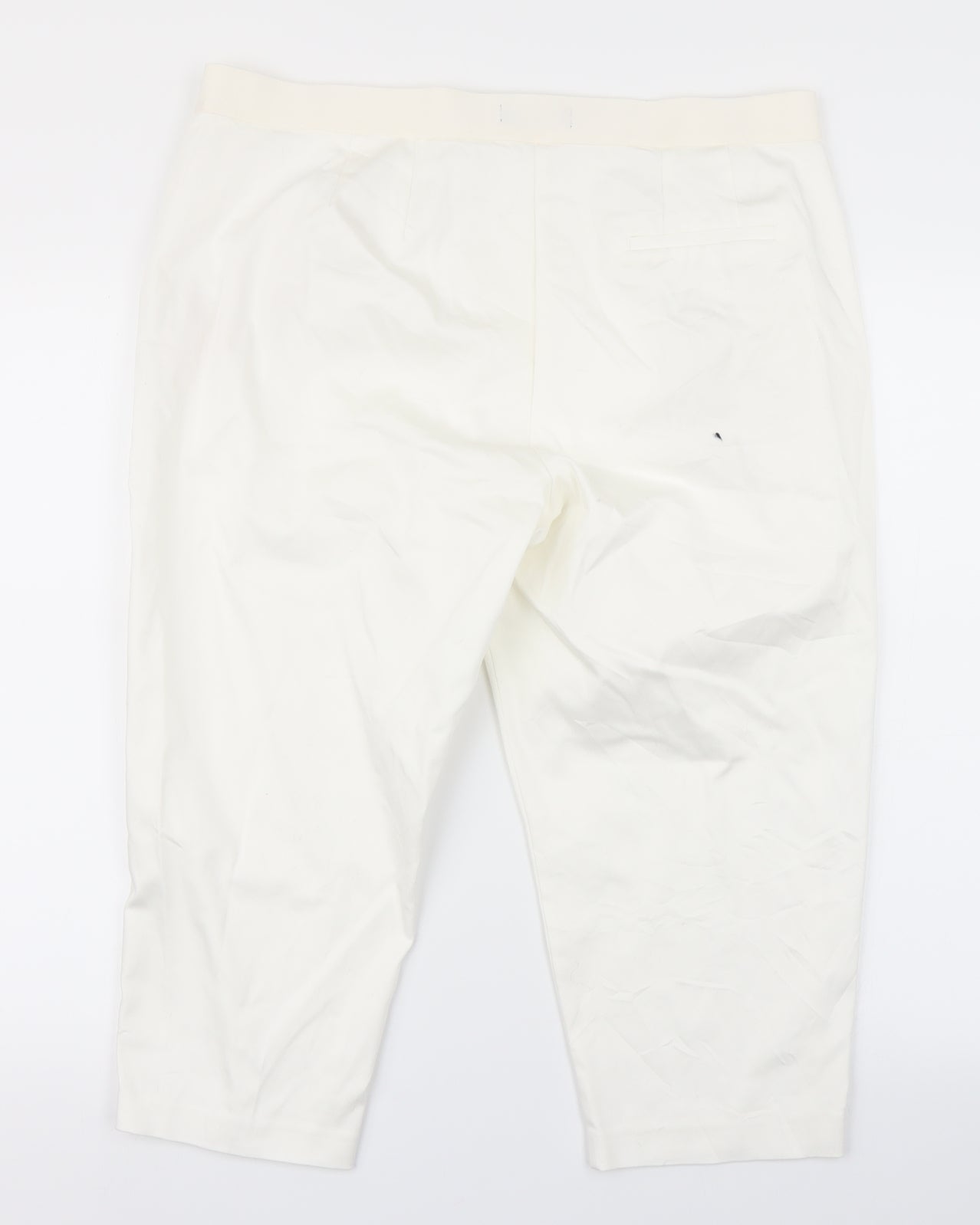 M&S Womens White   Chino Shorts Size 18