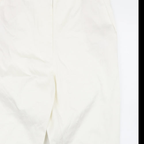 M&S Womens White   Chino Shorts Size 18