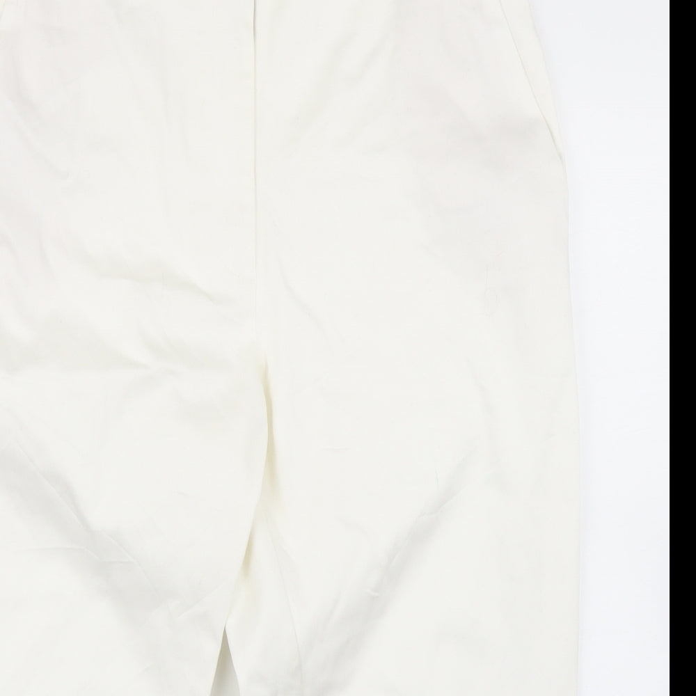 M&S Womens White   Chino Shorts Size 18