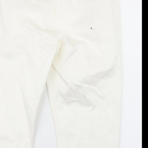 M&S Womens White   Chino Shorts Size 18