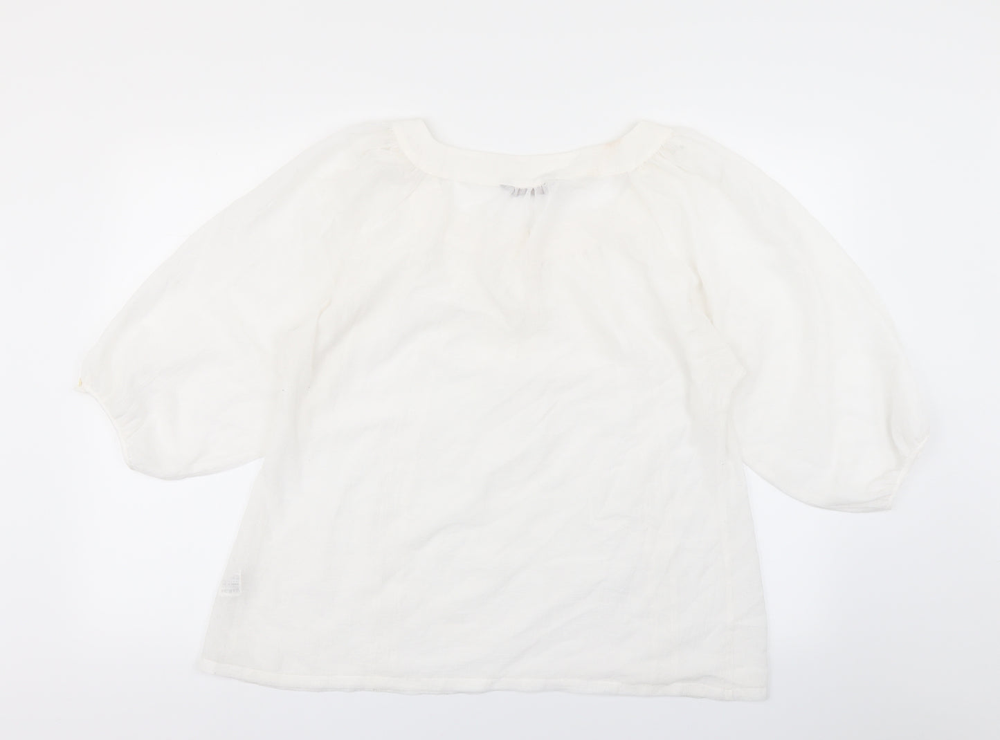 Portfolio Womens White   Basic Blouse Size 16