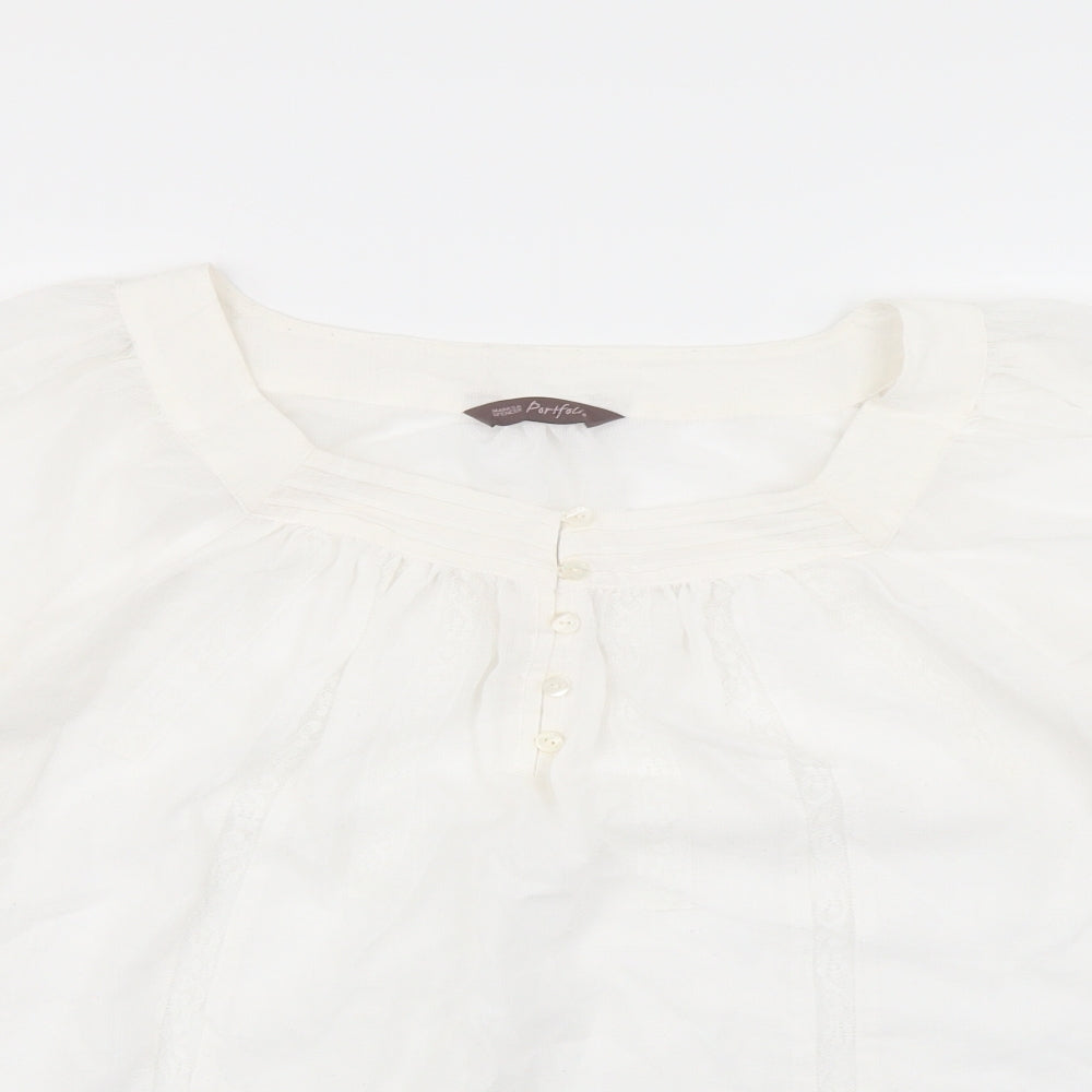 Portfolio Womens White   Basic Blouse Size 16