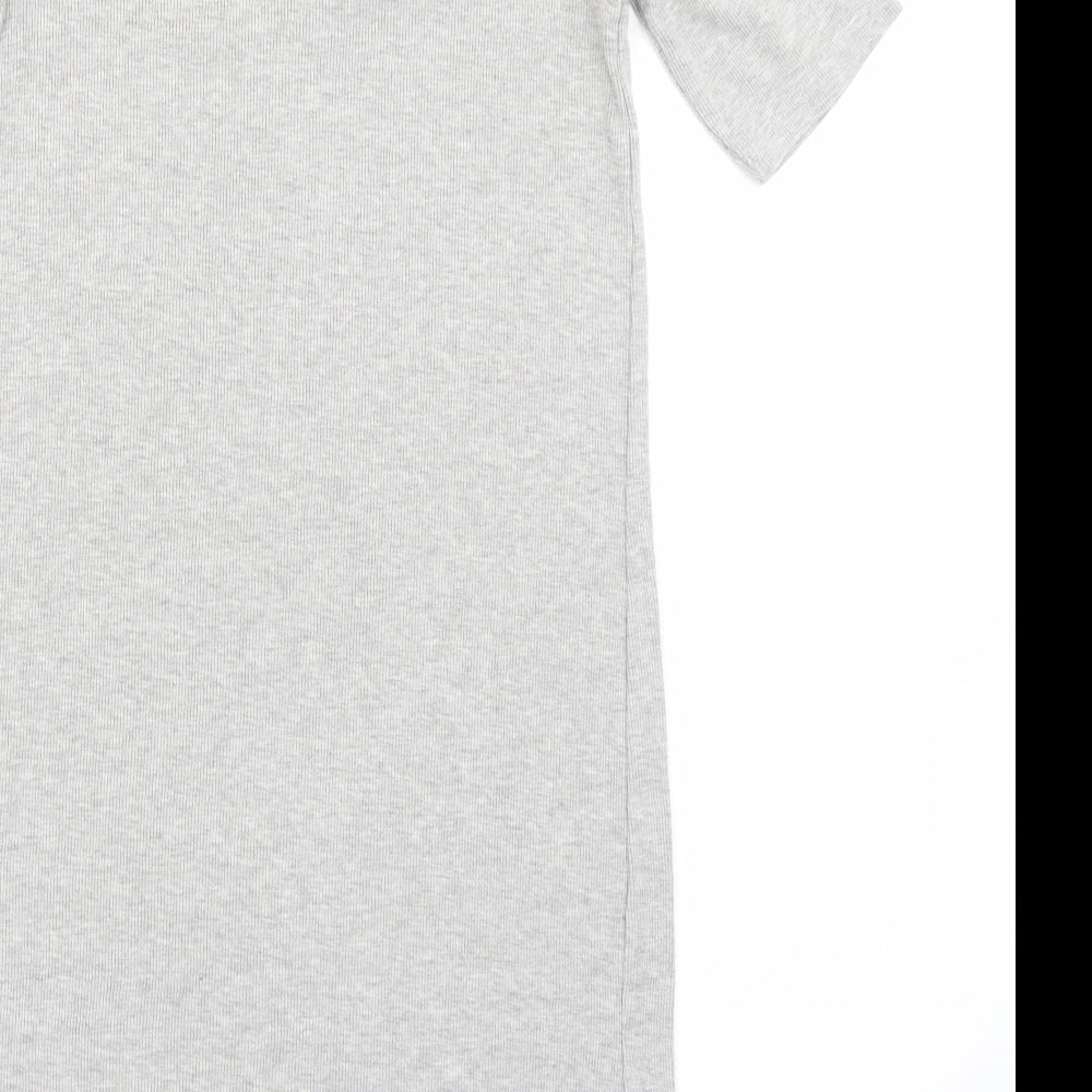 M&S Kids Girls Grey  Knit T-Shirt Dress  Size 12-13 Years