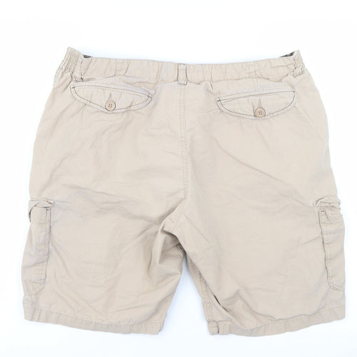 Premier Man Mens Beige   Cargo Shorts Size 40 in