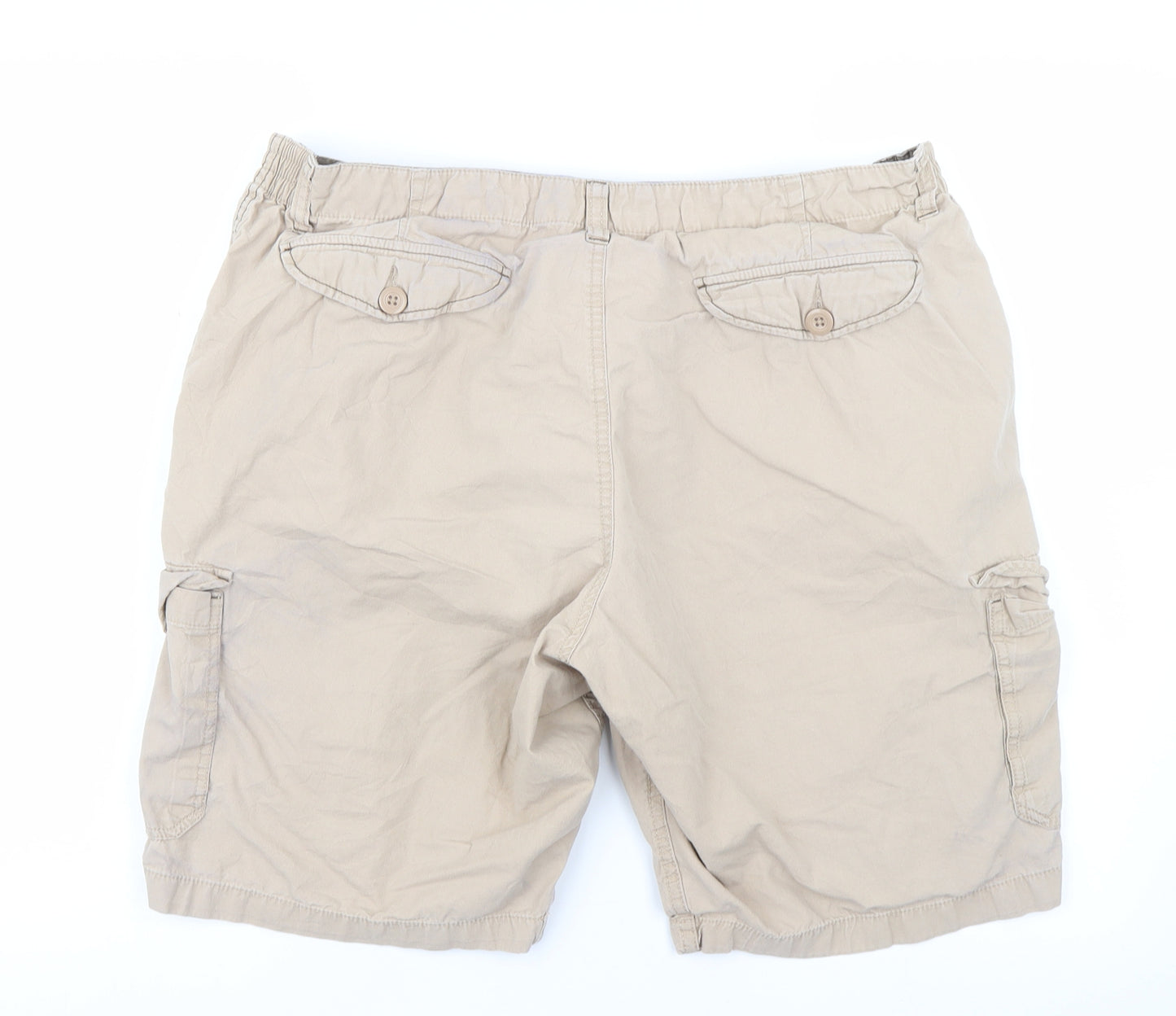 Premier Man Mens Beige   Cargo Shorts Size 40 in