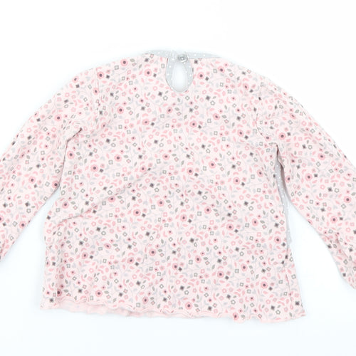 George Girls Pink Floral  Basic T-Shirt Size 9-12 Months