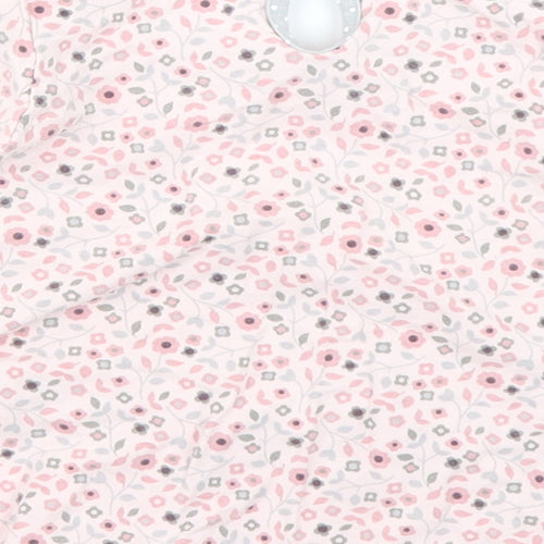George Girls Pink Floral  Basic T-Shirt Size 9-12 Months