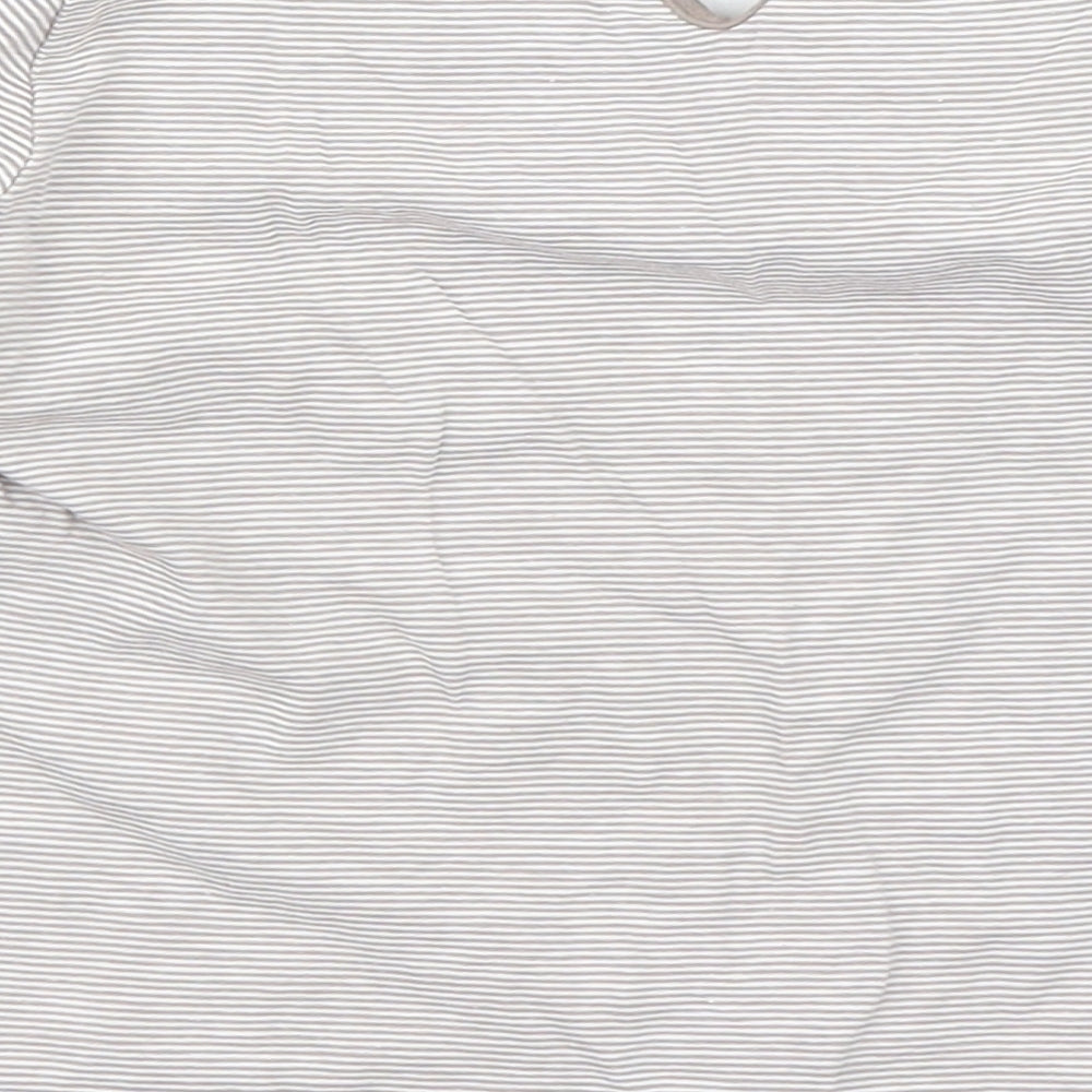 Matalan Girls Brown Striped  Basic T-Shirt Size 3-4 Years