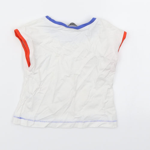 George Girls White   Basic T-Shirt Size 12-18 Months