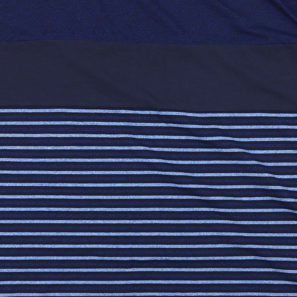 Easy Mens Blue Striped   T-Shirt Size 3XL