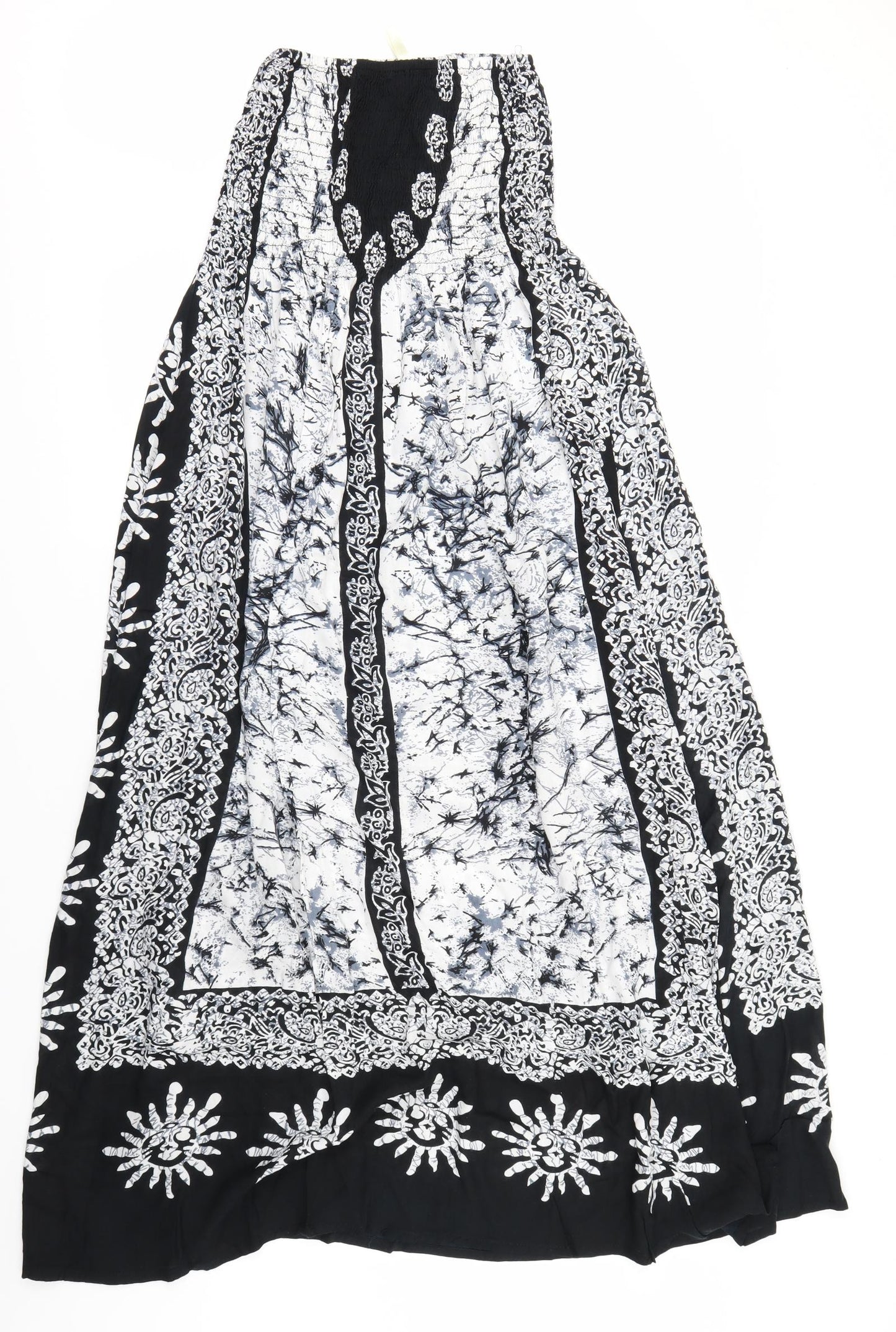 Pistachio Womens Black Batik  Maxi  Size S  - Elasticated top