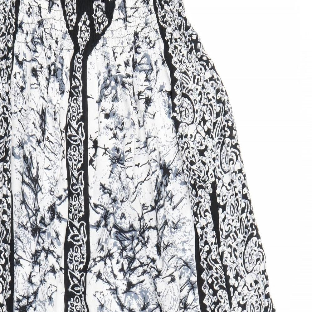Pistachio Womens Black Batik  Maxi  Size S  - Elasticated top