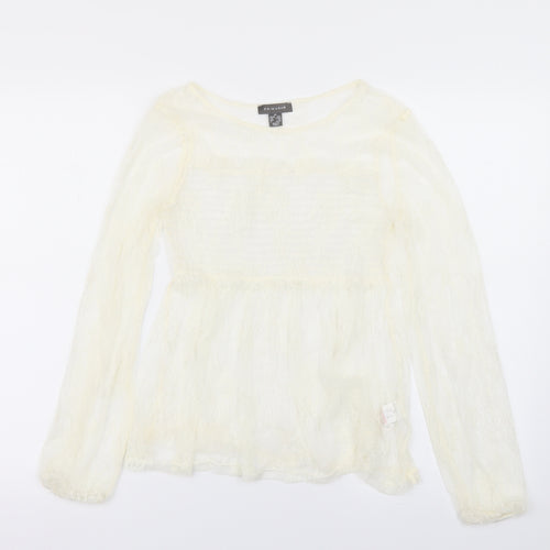 Primark Womens Ivory Floral  Basic Blouse Size XS