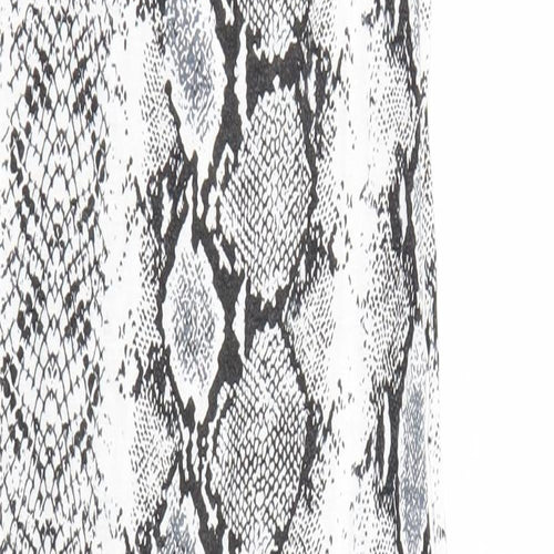 Femme Luxe Womens Black Animal Print  Bodycon  Size 6