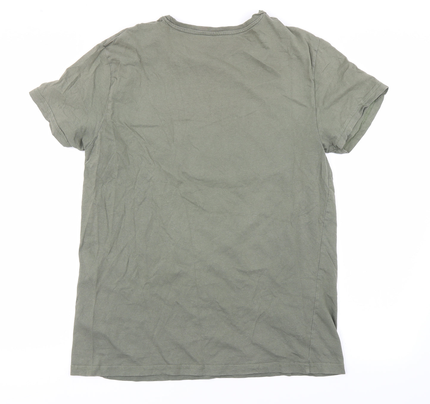 Cedar Wood State Mens Green    T-Shirt Size L