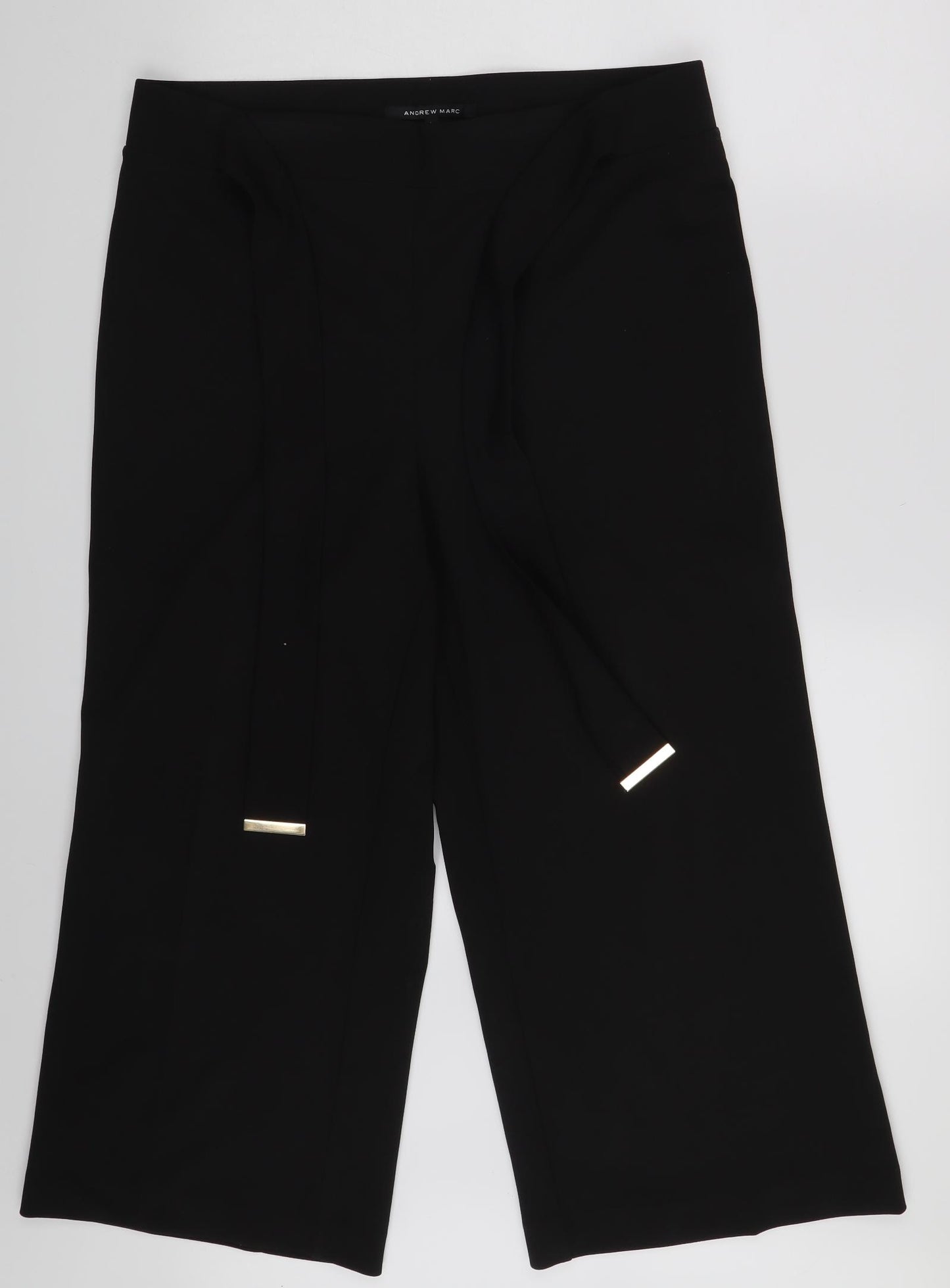 Andrew Marc Womens Black   Trousers  Size L L26 in