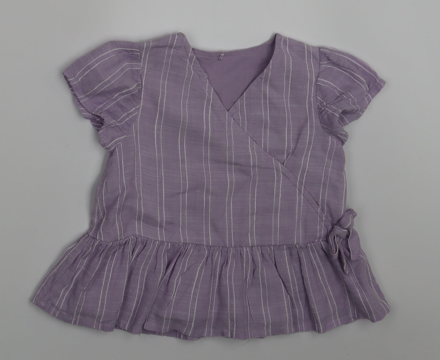 George Girls Purple   Basic Dress Shirt Size 3 Years