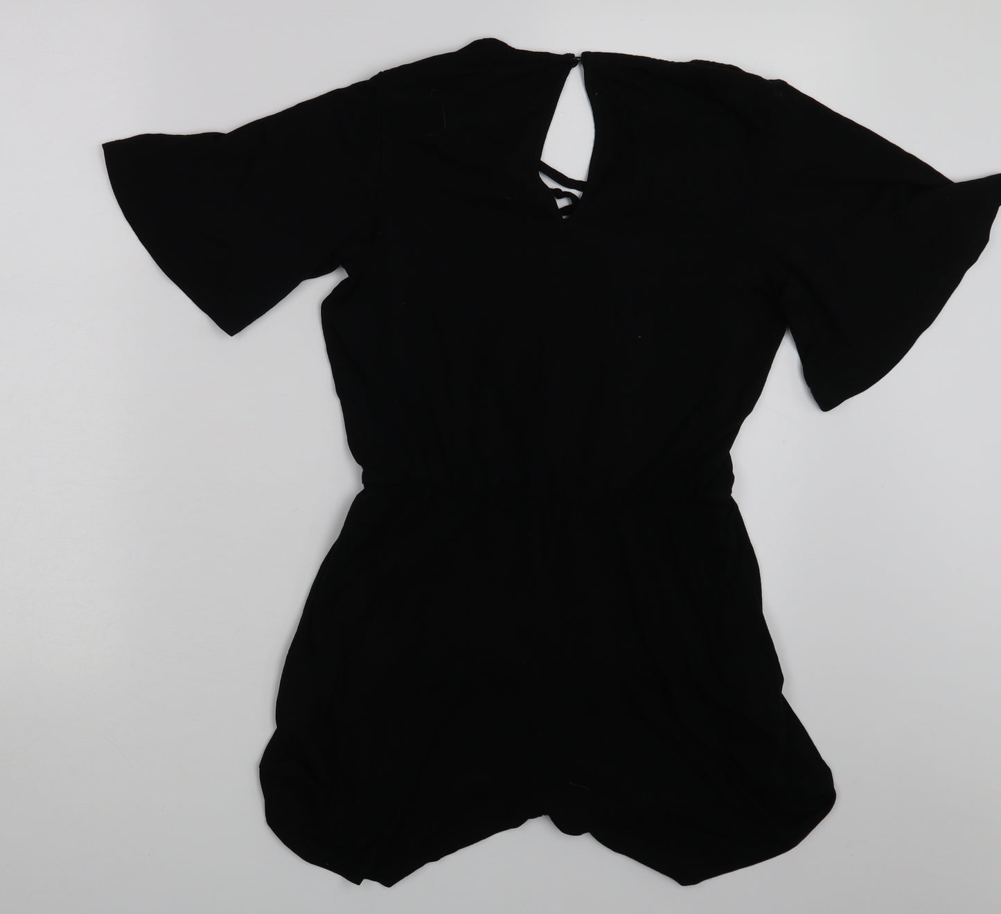 Miss Selfridge Womens Black   Bodysuit One-Piece Size 10