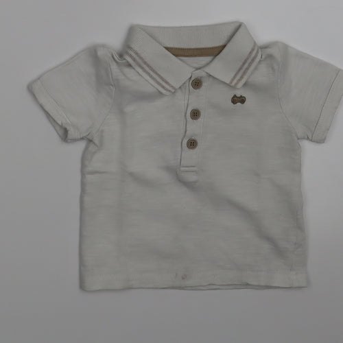 George Boys Ivory   Pullover Polo Size 0-3 Months