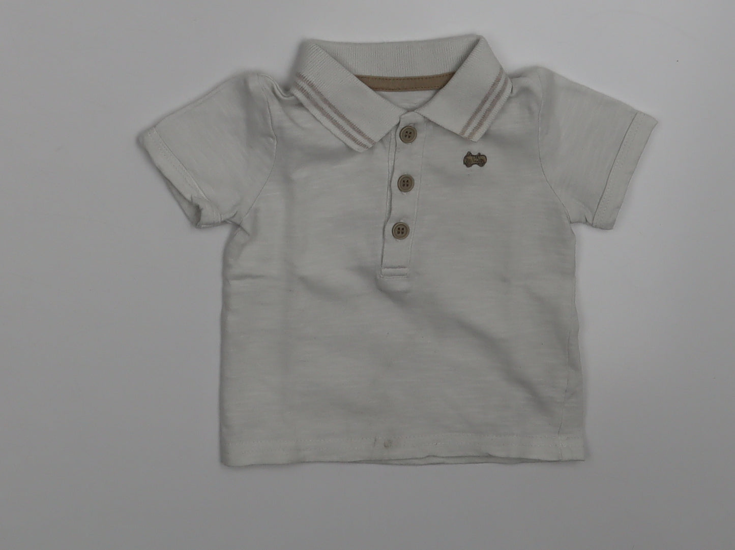 George Boys Ivory   Pullover Polo Size 0-3 Months