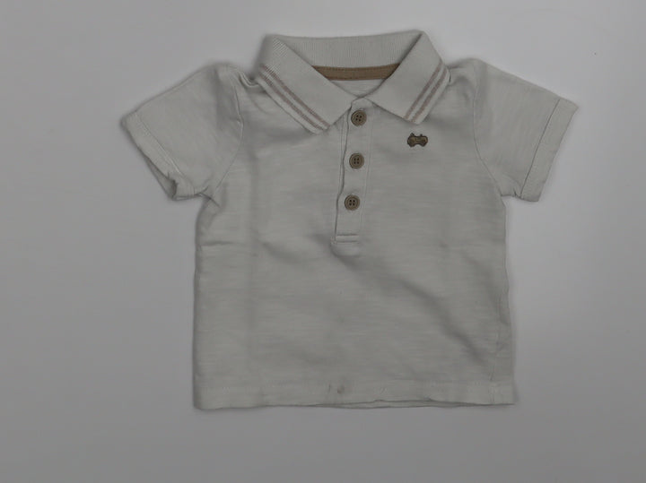 George Boys Ivory   Pullover Polo Size 0-3 Months