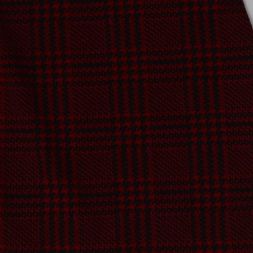New Look Womens Red Geometric  A-Line Skirt Size 6