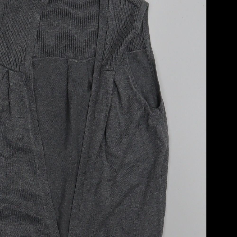 M&S Womens Grey   Cardigan Jumper Size 8
