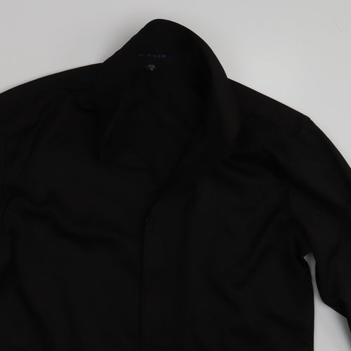 Preworn Womens Black   Basic Button-Up Size 12