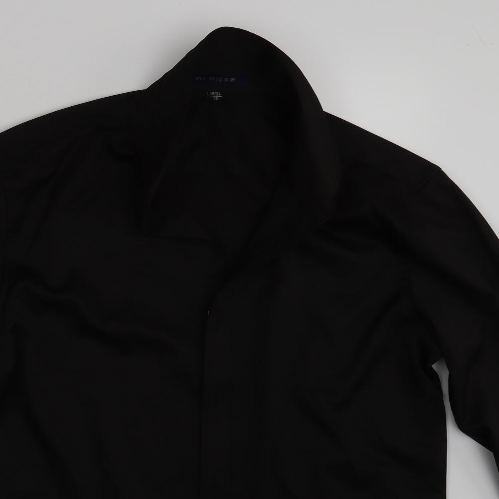 Preworn Womens Black   Basic Button-Up Size 12
