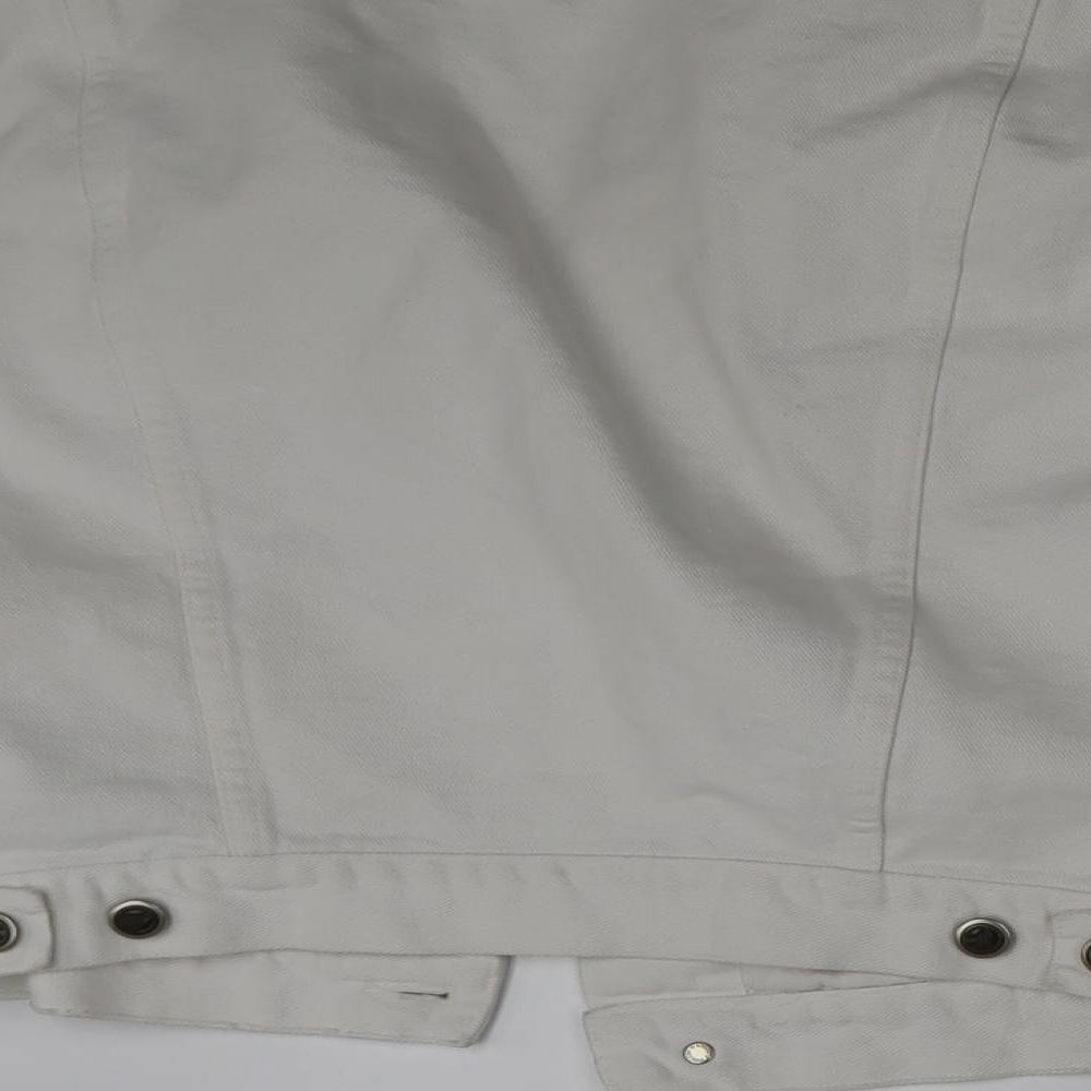 Moschino Mens Ivory  Denim Jacket  Size M  - Size 38