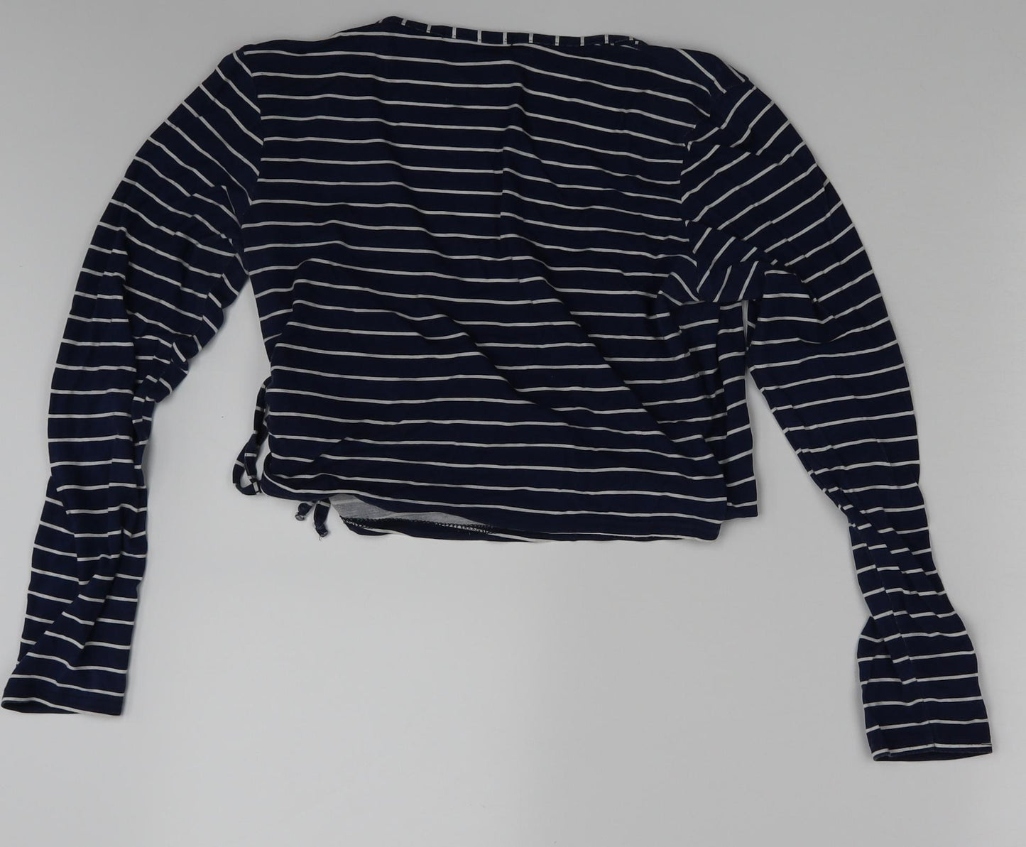HEARTBREAK Womens Blue Striped  Basic T-Shirt One Size