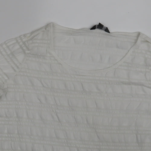 Limited Womens Ivory   Basic T-Shirt Size 14